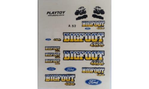 Autorama Decalque 1/64 Diversos Big Foot A52